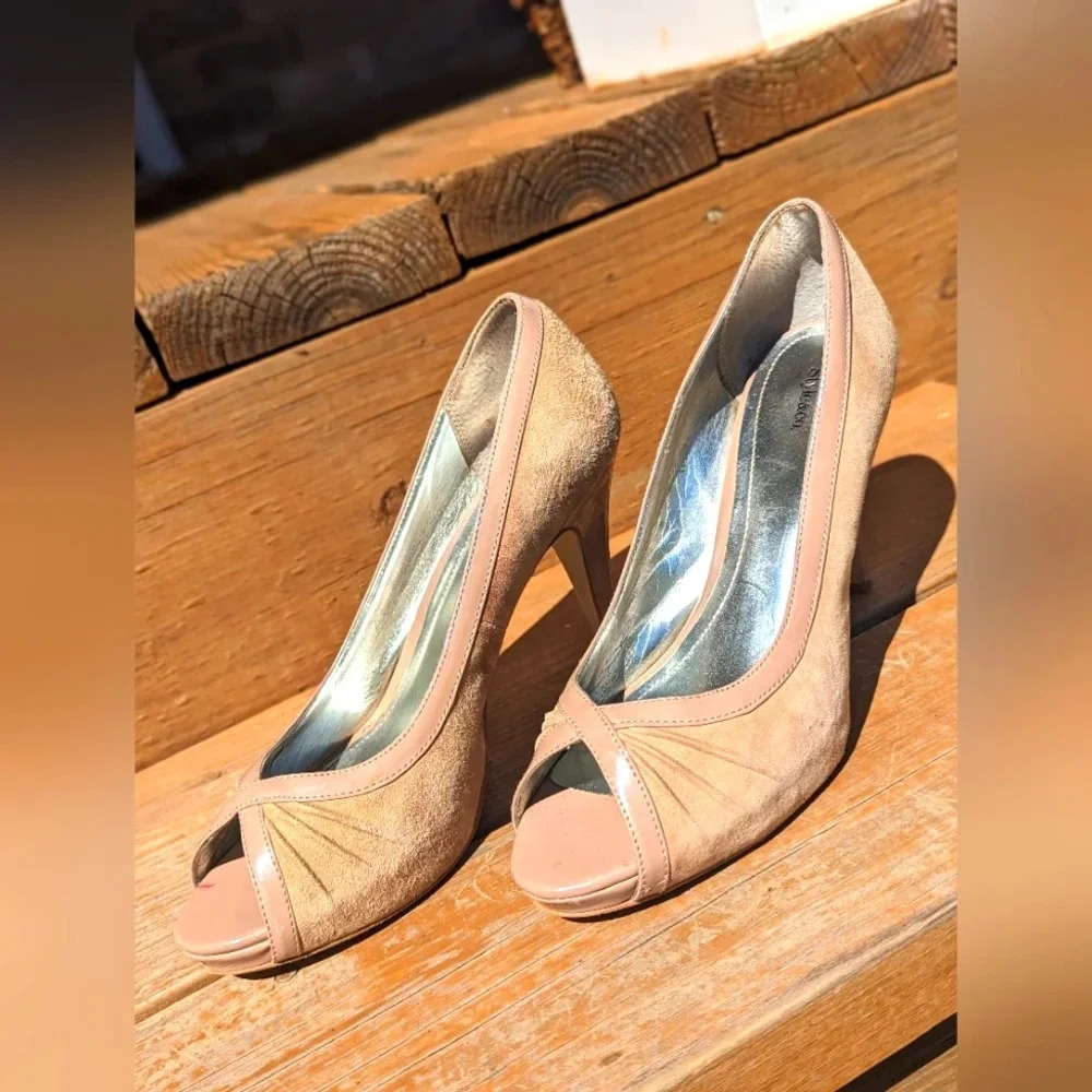 Style&Co suede heel open toe